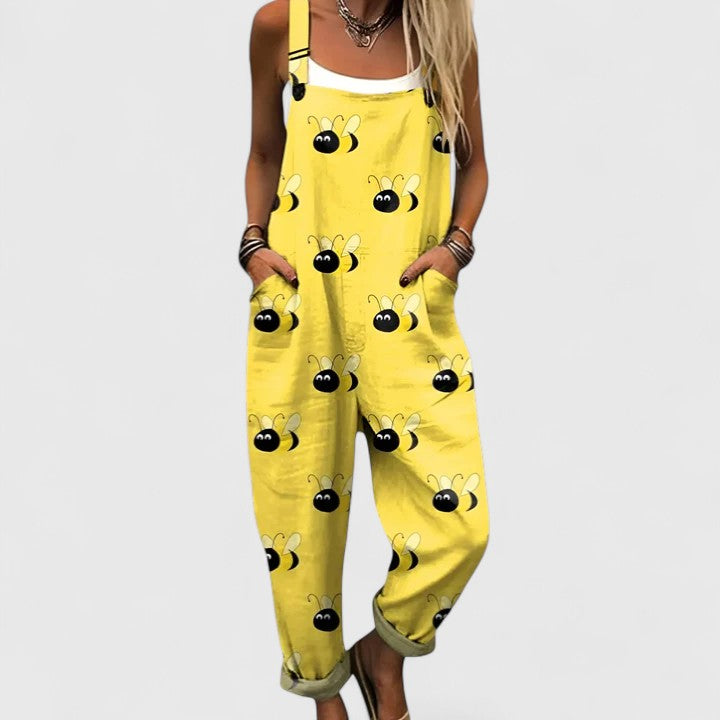 Artistic Print | Wide Leg Jumpsuit