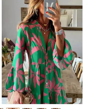 Everlen™ - Boho Bloom Midi Dress