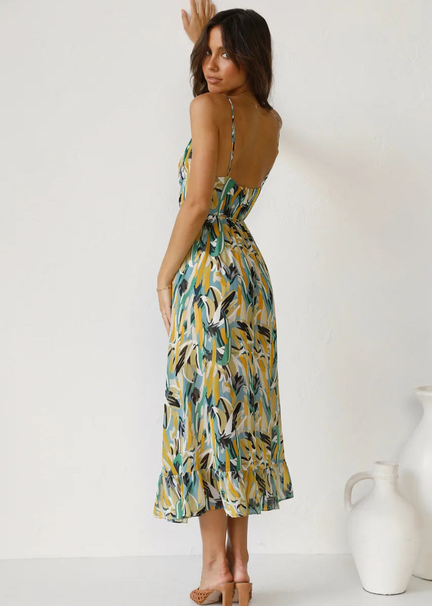 Scarlett - Elegant Print Dress