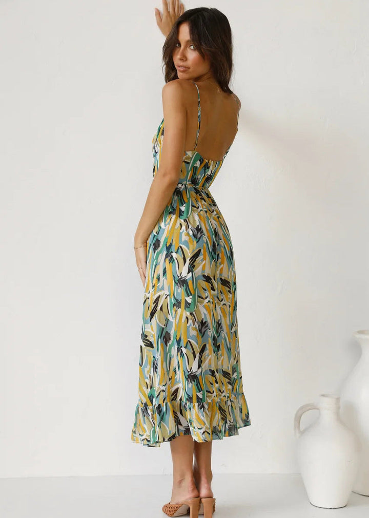 Scarlett - Elegant Print Dress