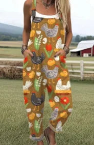 Artistic Print | Wide Leg Jumpsuit