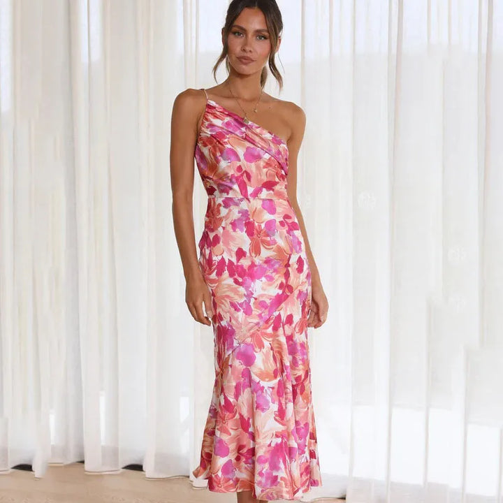 Eliza - One-Shoulder Midi Dress