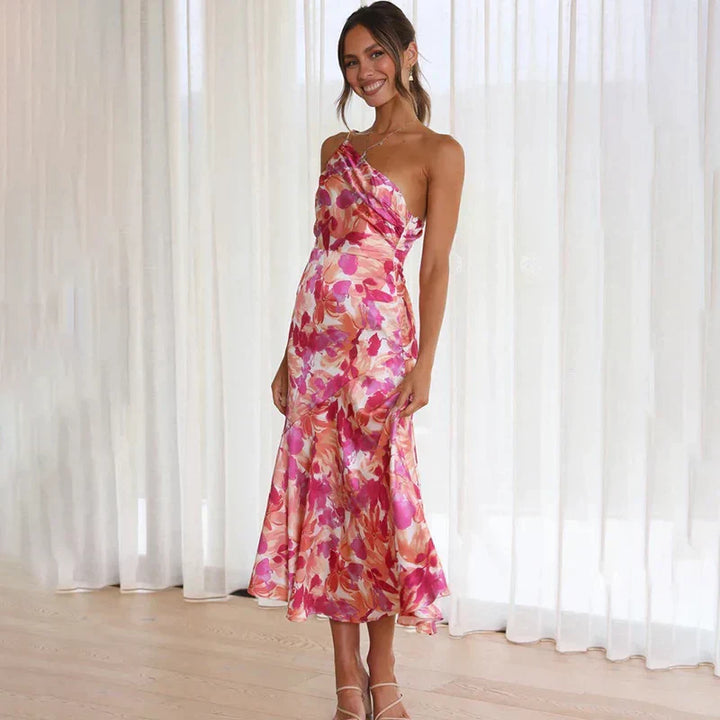 Eliza - One-Shoulder Midi Dress