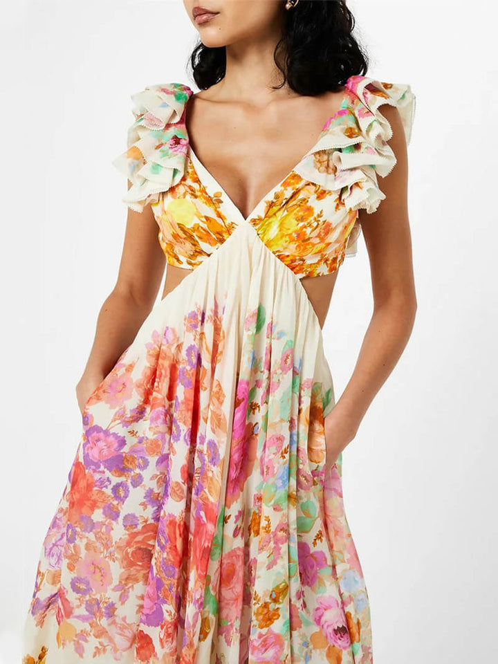 Luise | V-Neck Open Back Dress