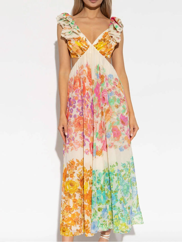 Luise | V-Neck Open Back Dress