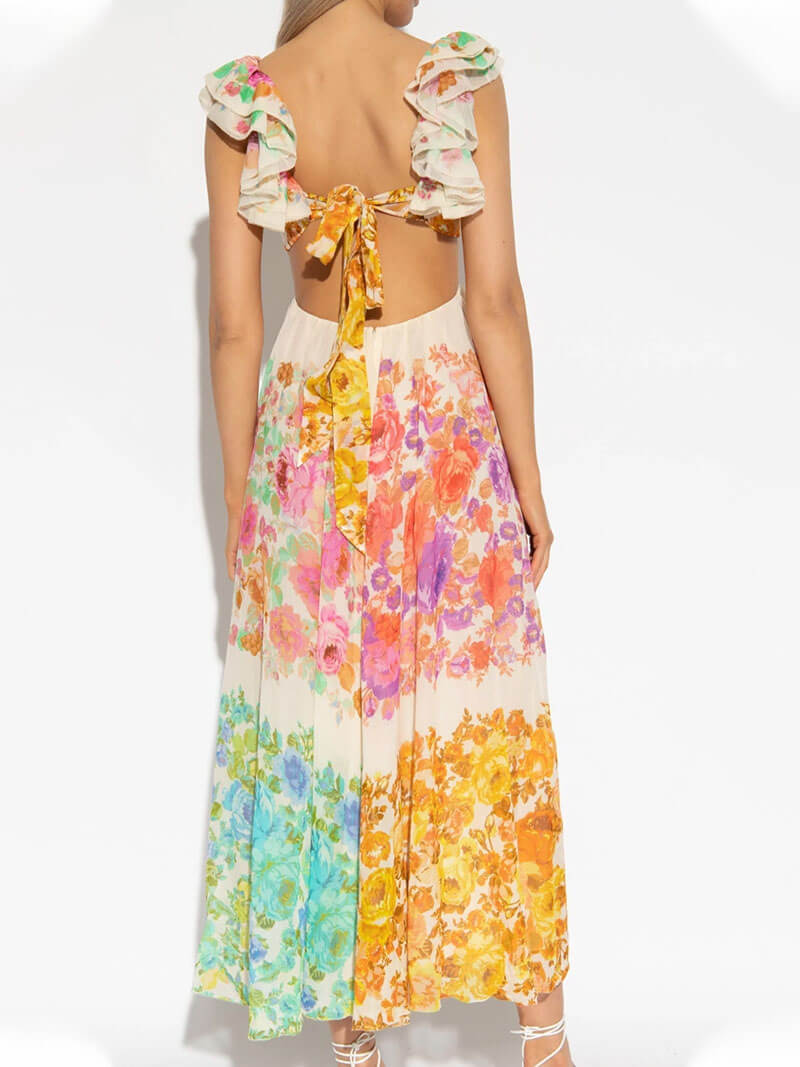 Luise | V-Neck Open Back Dress