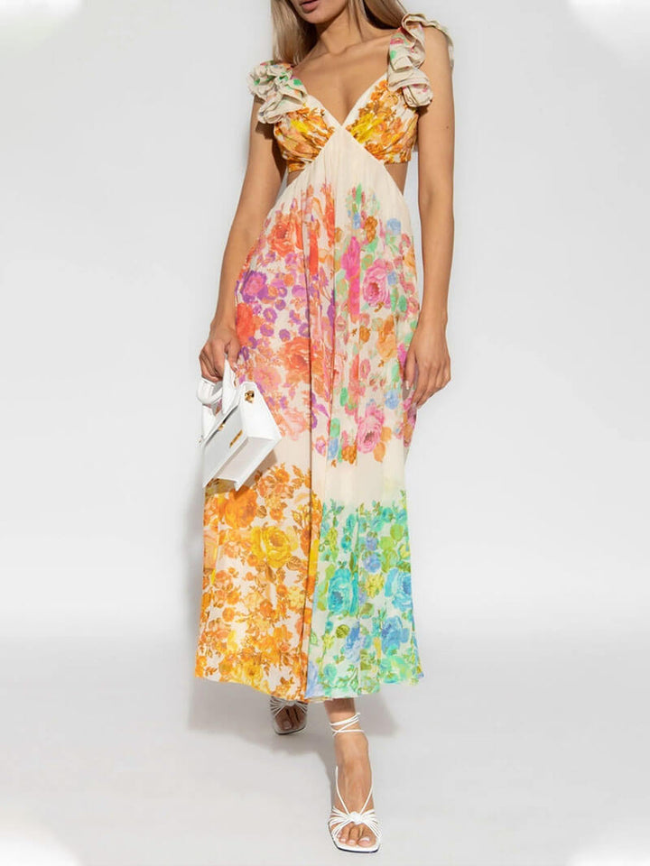 Luise | V-Neck Open Back Dress
