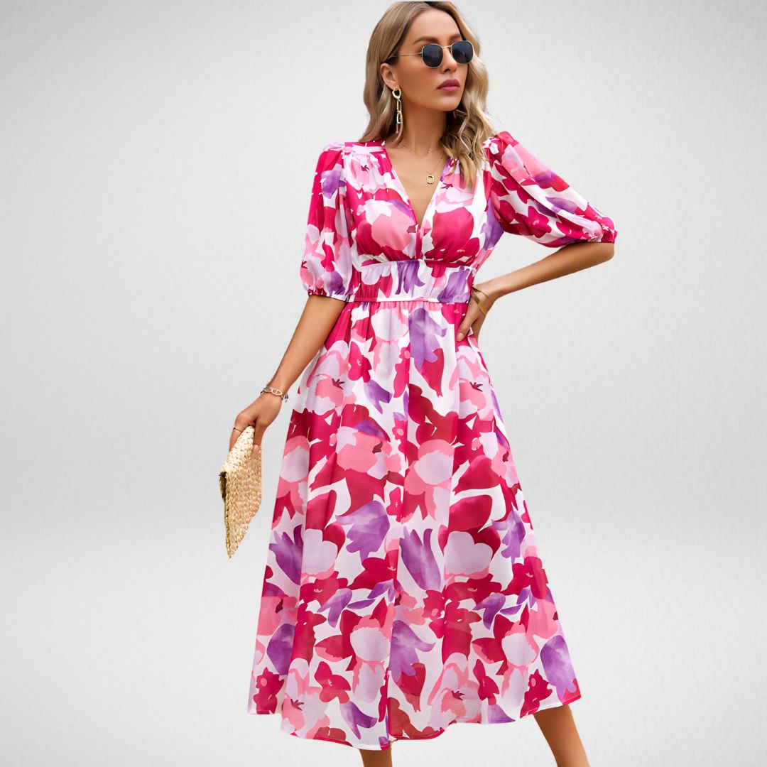 Johanna - Relaxed V-Neck Dress