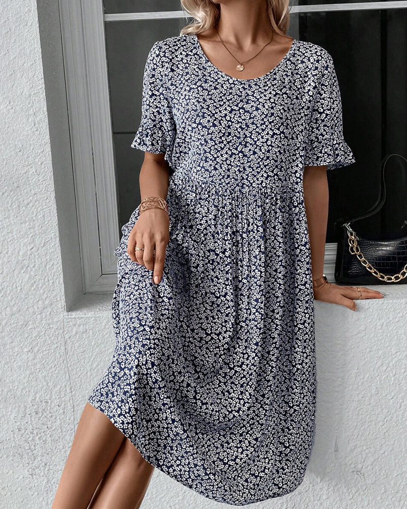 Fleur - Graceful Floral Midi Dress