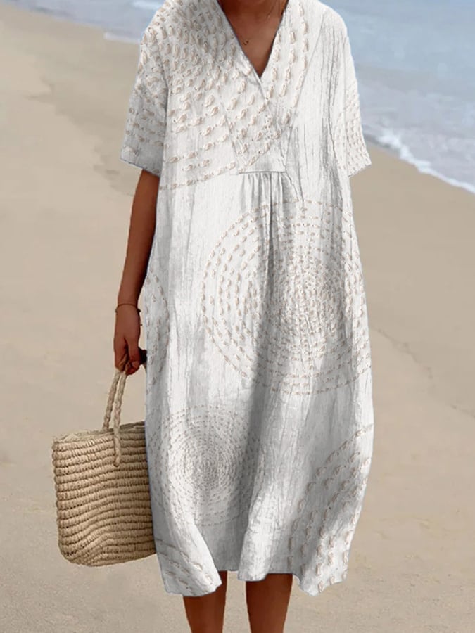 Women'S Casual Printed Loose Dress