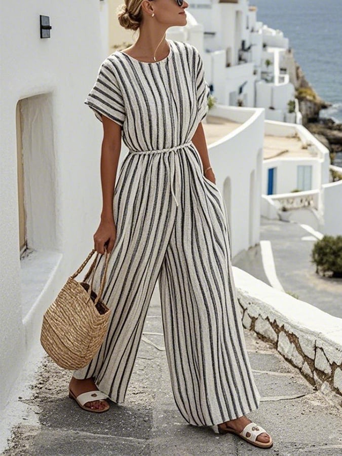 Sari – Contrast Stripe Jumpsuit