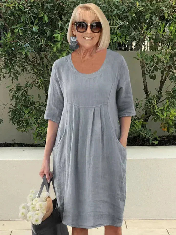Violet™ | Pocketed Loose-Fit Dress
