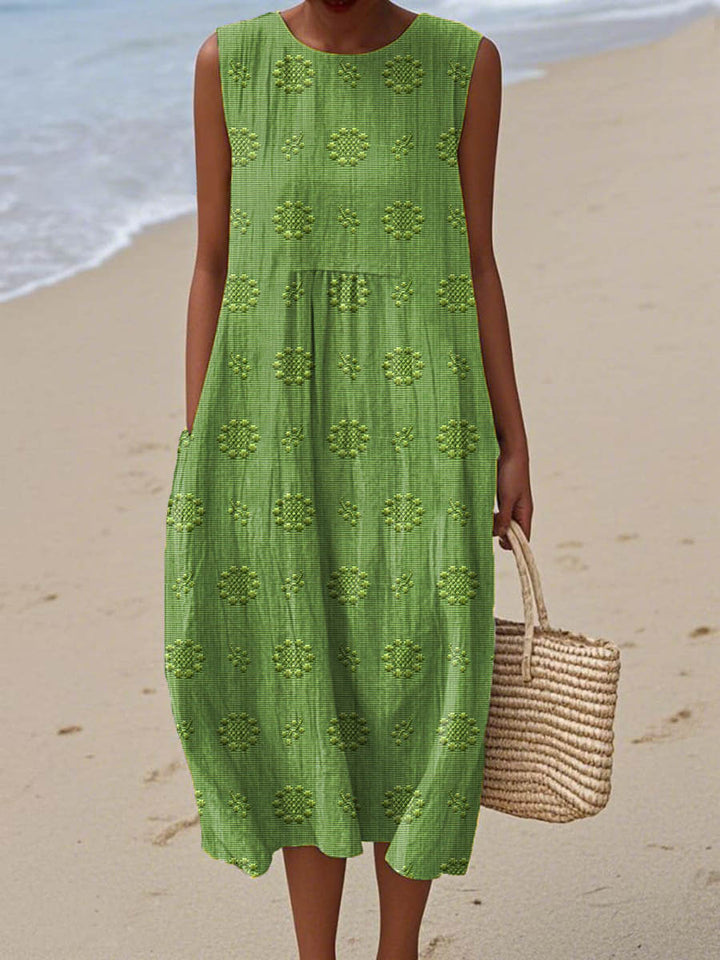 Beatrice - Elegant Sleeveless Summer Dress with Pockets