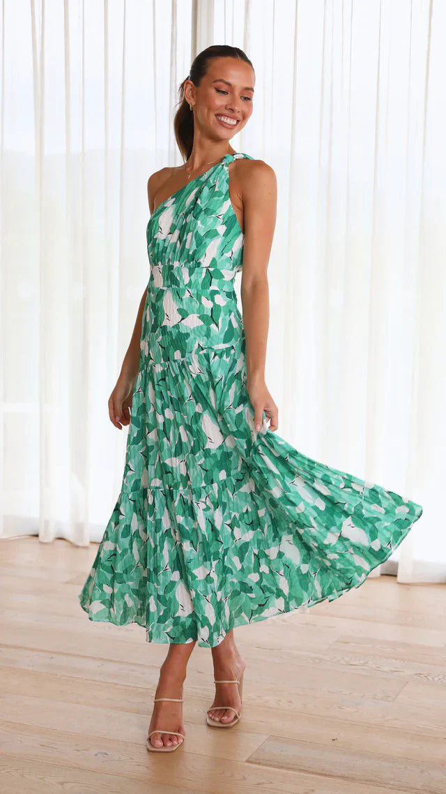 Eliza - One-Shoulder Midi Dress