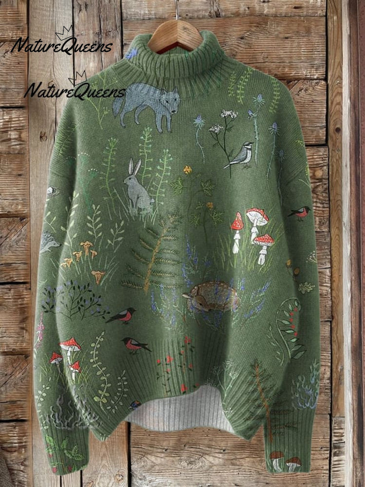 Skirt with Forest and Animal Motif