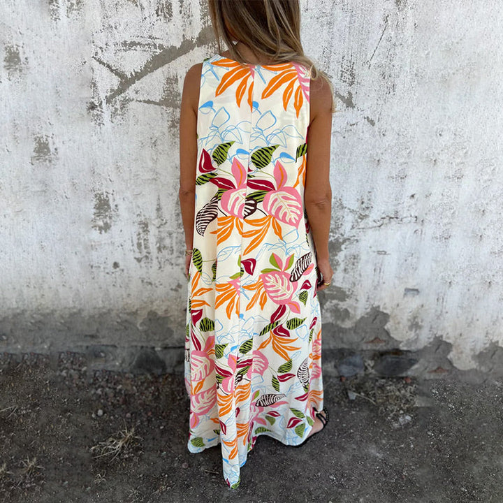 Freya | Chic V-Neck Maxi Dress