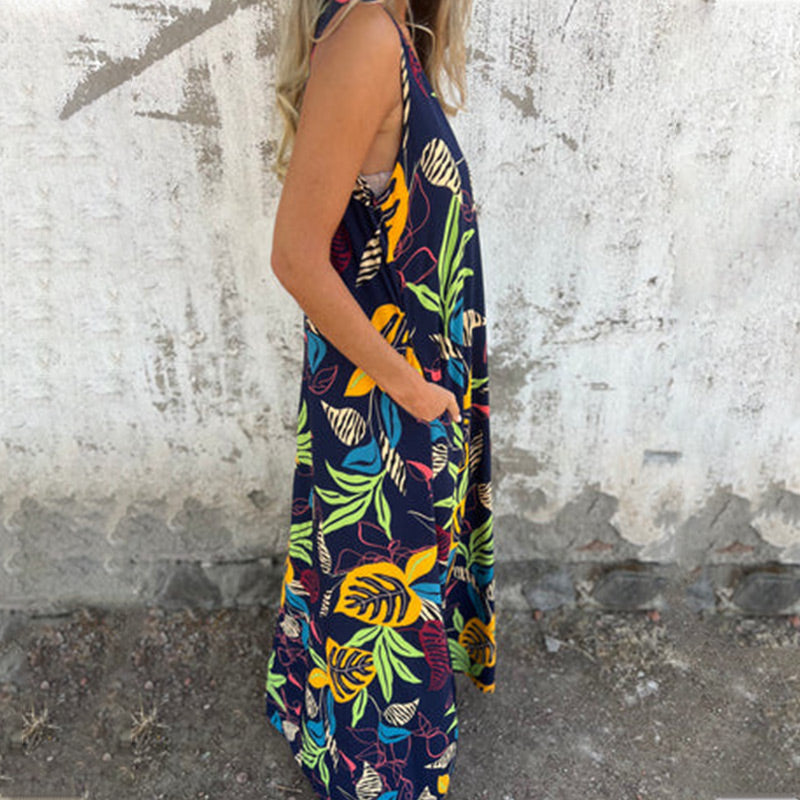 Freya | Chic V-Neck Maxi Dress