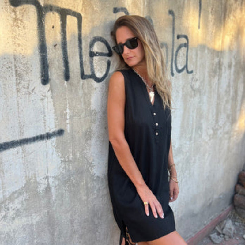 Sienna | Lightweight Linen Midi Dress