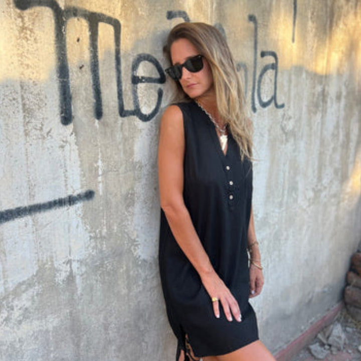 Sienna | Lightweight Linen Midi Dress