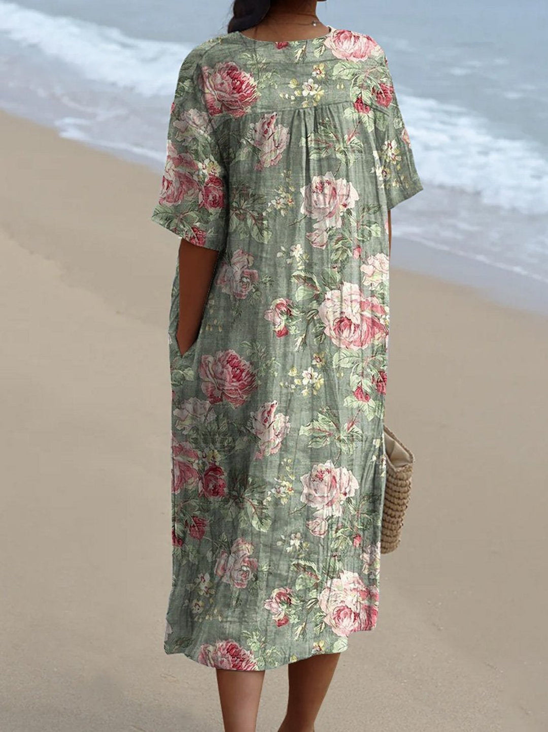 Lina | Vintage Flower Print Dress